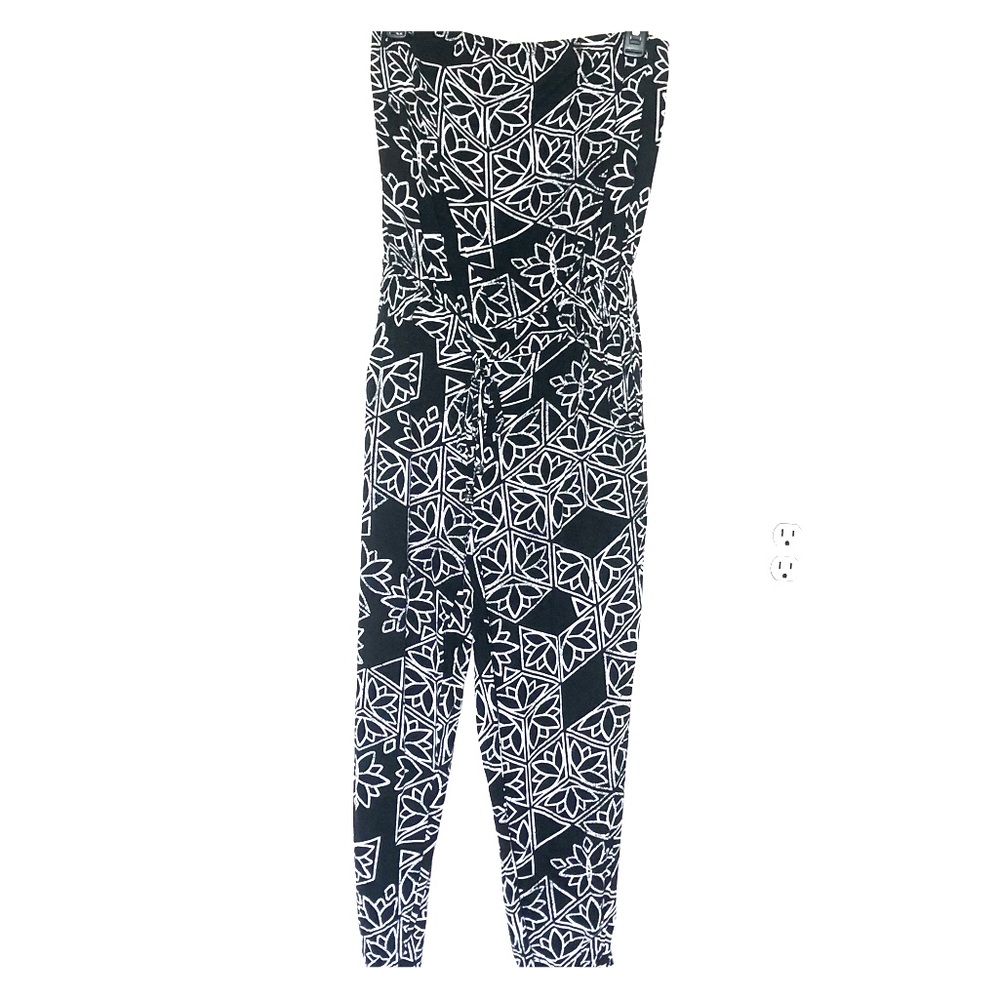 Floral Strapless Jumpsuit